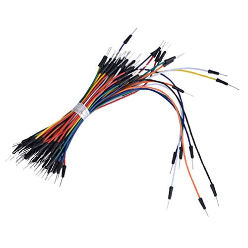 ASHATA Multi-Farbkupfer Flexibler Männlicher Bis Männlicher Breadboard-Jumper-Kabel-Kit 65-PCs für Do-it-yourself-Elektronikprojekt ASHATA Multi-Farbkupfer Flexibler Männlicher Bis Männlicher Breadboard-Jumper-Kabel-Kit 65-PCs für Do-it-yourself-Elektronikprojekt von ASHATA