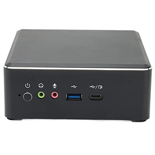 ASHATA PC, Dule Core Radeon Vega 3 Grafik 2,4 GHz Bis 3,3 GHz HD 4K Desktop Computer,ROM/DDR4 RAM Optional,mit & Dual Output,für 10 (EU-Stecker 8 GB DDR4 + 128 GB SSD) von ASHATA