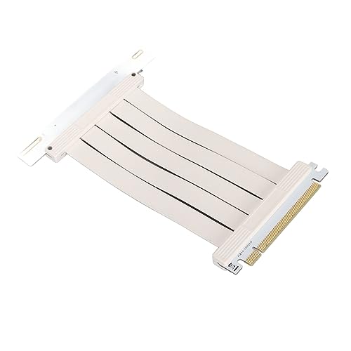 ASHATA PCIE 4.0 X16 Riser-Kabel, 90-Grad-Verlängerungskabel, Weiblicher PCIe-Anschluss, Hochgeschwindigkeits-Gaming-Riser-Kabel mit Vertikaler Montage von ASHATA