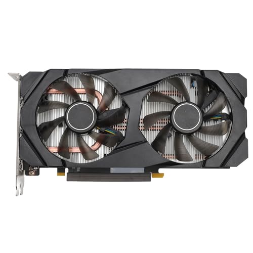 ASHATA RTX2060 6 GB GDDR6 192 Bit Computer Grafikkarte mit 2 Lüftern 1365 MHz/14000 MHz, PCI Express 3.0 16X Gaming Grafikkarte, mit HDMI DVI D Schnittstelle von ASHATA