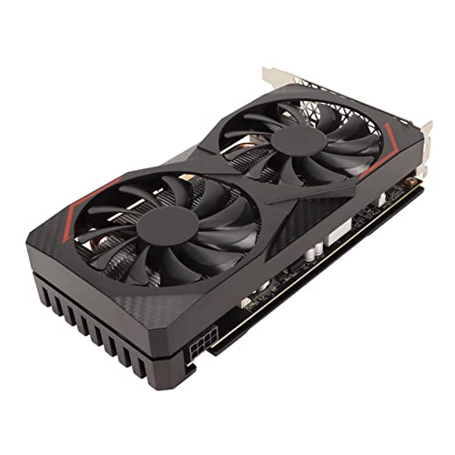 ASHATA RX6600 8 GB Gaming-Grafikkarte, 2044 MHz GPU GDDR6 128-Bit-Computergrafikkarte mit Zwei Lüftern, 3 X, PCI Express 3.0 X8 übertaktete Desktop-Grafikkarte, 1080p Plug and Play von ASHATA