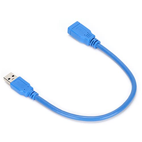 ASHATA Stecker auf Buchse USB 3.0-Verlängerungskabel, Datenleitung für Den Anschluss von Festplattenbox-Druckergeräten, 5 Gbit/s Datenübertragungsrate, Verschleißfest und von ASHATA