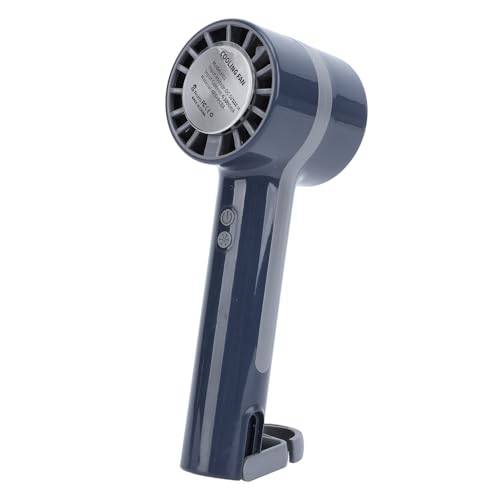 ASHATA Tragbarer Manueller Lüfter, Mini Cold USB -Lüfterladung Halbleiter Multifunktional Draußen (Navy blau) von ASHATA