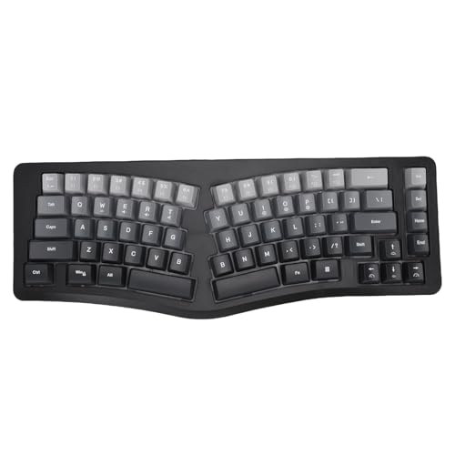 ASHATA USB Wired Ergonomische Tastatur, Mechanische Gaming -Tastatur mit Ergonomischem Design Split -Taste Layout 69 Tasten RGB Backstreuit 7 Farben V Geformt 166 ° Winkel USB ASHATA USB Wired Ergonomische Tastatur, Mechanische Gaming -Tastatur mit Ergonomischem Design Split -Taste Layout 69 Tasten RGB Backstreuit 7 Farben V Geformt 166 ° Winkel USB von ASHATA