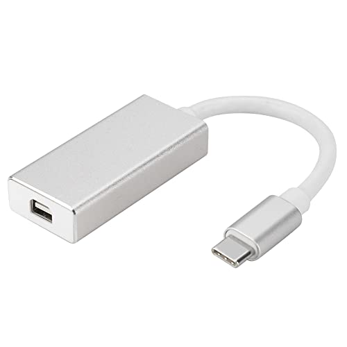 ASHATA USB zu, USB zu DisplayPort Adapter 1080P Typ C zu HD Video Verlängerungskabel, Hochgeschwindigkeitsübertragung zu DisplayPort Kabel (Silber) von ASHATA