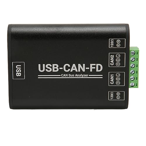 ASHATA USB-zu-CAN-FD-Adapter, USB-zu-CAN-FD-Adapter in Industriequalität, CAN-CAN-FD-Bus-Kommunikationsschnittstellenkonverter, CAN-CAN-FD-Protokolldatenanalysator von ASHATA