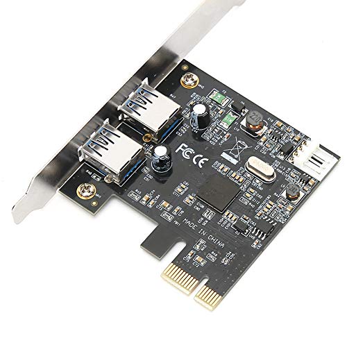 ASHATA USB3.0-Erweiterungskarte Hochgeschwindigkeits-Konvertierungsadapter mit Bis zu 5,0 Gbit/s Unterstützt Externe Steckdose von ASHATA
