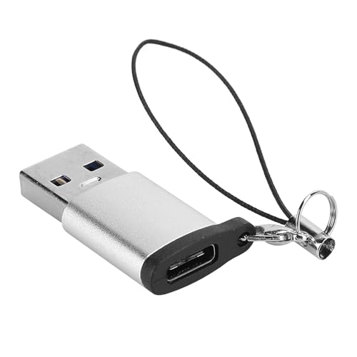 ASHATA USB3.0 auf Typ-C3.1-Buchse mit Lanyard Electronic Transfer Connector, Hochgeschwindigkeitsübertragung, 3-teiliger USB-Adapter für Festplattenbox, Mobiltelefon, Computer, von ASHATA