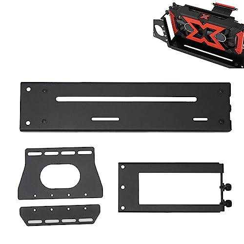 ASHATA Verstellbare GPU Halterung, Vertikale GPU Halterung, Vertikale GPU Halterung, PCI E 3.0 X16 Grafikkarte, VGA Unterstützung, Halterung für ATX PC Gehäuse (26 * 6,2 * 12,8 cm) von ASHATA