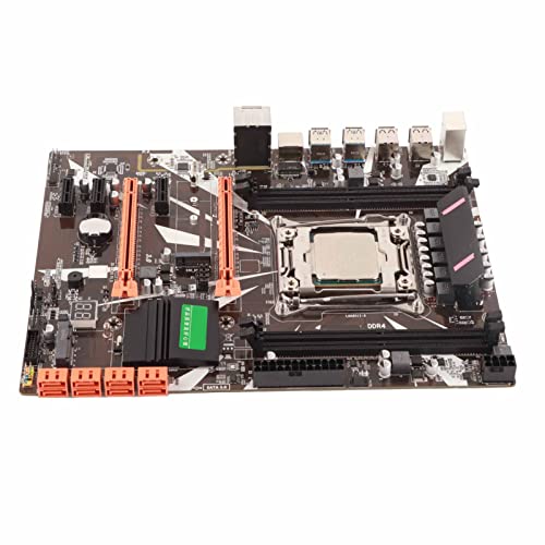 ASHATA X99 Motherboard, LGA 2011 3 Desktop Motherboard, für E5 V3 V4 für I7 58xx 68xx Serie 8xSATA3.0 5xPCIe 4xDDR4 Computer Motherboard für PC Ersatz von ASHATA