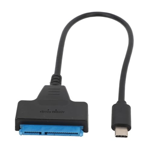 ASHATA zu USB 3.1 Typ C Adapterkabel, Unterstützt UASP 6 Gbit/s Festplattenkonverterkabel für 2,5 Zoll HDD SSD, Kompatibel mit Typ C Computern und Tablets von ASHATA