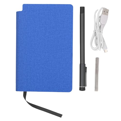 Digital Smart Pen Notebook und Writing Board Set, Al Bild Generierung, Echtzeit Synchronisierung für Digitalisierung, Umwandlung in Text, Speichern, Teilen von Papiernoten für (Leinenstruktur blau) von ASHATA