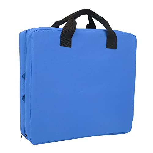 Gepolsterter Bodenstuhl, Faltbarer Outdoor-Stuhl mit Weicher Schwamm-Rückenlehne, Stuhl mit Gepolsterter Rückenlehne für Stadion und Strand, Faltbare Bodensitzplätze für Erwachsene, , Gaming, (Blau) von ASHATA