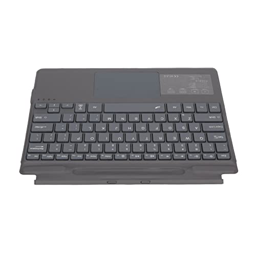 Kabellose Bluetooth-Tastatur, Notebook-Tastatur, Kabellose Tastatur in Voller Größe, Ultradünn, Tragbar, mit Touchpad, Bunte Hintergrundbeleuchtung, Eingebauter Akku von ASHATA