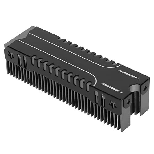 M.2 SSD Kühler, 38 Kühlrippen M.2 2280 SSD Kühlkörper mit Wärmeleitpad für PS5 PC M.2 PCIE NVMe SSD oder M.2 SATA SSD, Mg Aluminiumlegierung von ASHATA