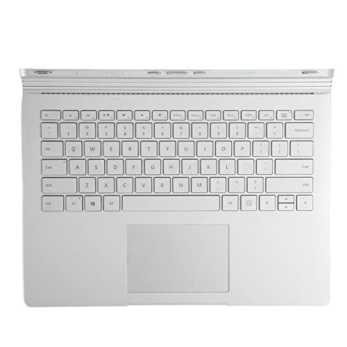 Microsoft Surface Book 1 Tastatur, Ersatztastatur für Surface Book 1 Silber 1704 Aluminiumlegierung Quick Response for Book 1 Tastatur für Surface Book 1 von ASHATA