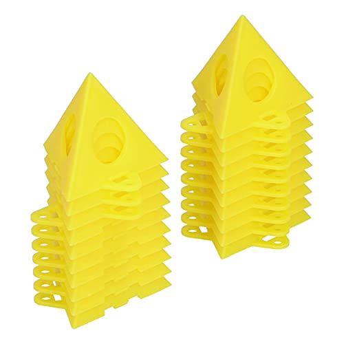 Painters Pyramid Paint Stativ 20er Pack Gelbe Kegel Leinwand Mini-Malständer für einen sauberen Farbauftrag von ASHATA