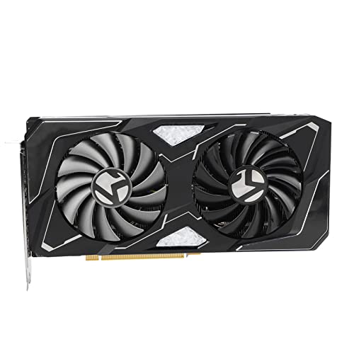 RTX 3060 8 GB GDDR6 Gaming Grafikkarte, PCIE 4.0 Grafikkarte, 128 Bit 7680 X 4320 Computergrafikkarte mit Zwei Lüftern, 3 X DP, für 3D API, für DirectX 12 von ASHATA