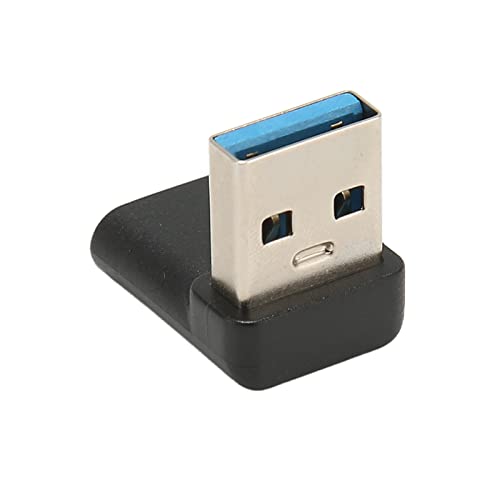 Rechts Winkel USB C zu USB A Adapter, 90 Grad USB 3.0 zu Typ C Kabel Anschluss, 10Gbps Plug und Play USB A 3.0 Männlich zu USB C 3.1 Weiblicher Adapter für PC Laptop von ASHATA