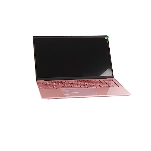 Rosa Laptop 15,6-Zoll-IPS-Display, Quad-Core-CPU, 16 GB RAM, 512 GB ROM, Fingerabdruckleser, 6000-mAh-Akku, Win 11, Ziffernblock, Hintergrundbeleuchtung, Auflösung 1920 X 1080, (16+512G EU-Stecker) von ASHATA
