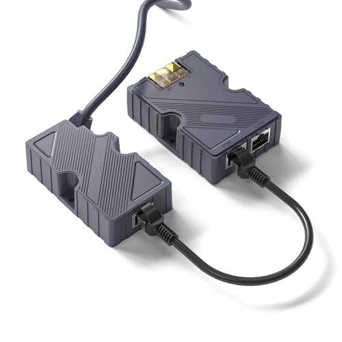 Kabel auf RJ45-Adapter, Dishy V2 auf RJ45-Ethernet-Adapter für Standard Actuated Gen 2, T568B-Pinbelegung, 10/100/1000 Mbit/s, PoE-Injektor von ASHATA