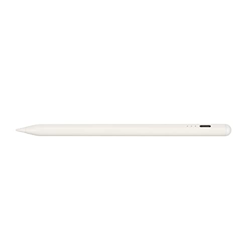 Stylus-Stifte für Touchscreens, Hochpräzise Stylus-Stifte mit Neigungsempfindlichkeit, Smart Pencil Digital Tablet Magnetic Stylus Pen mit Palm Rejection (Weiss) von ASHATA
