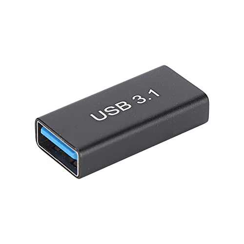 USB C auf USB 3.1 Adapter, USB C Buchse auf Buchse Adapter, USB C Buchse auf USB 3.1 A Buchse Konverter, 10 Gbit/s Übertragungsrate, Zum Anschließen von Zwei USB Steckern Kabel, Verlängerungsstecker von ASHATA