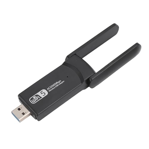 WiFi-Adapter für Desktop-PC, USB3.0 WiFi-Adapter, 2,4 GHz 5 GHz Dual 5Dbi Antenne WiFi Dual Band Netzwerkadapter für Windows 11 10 WiFi-Adapter für Desktop-PC, USB3.0 WiFi-Adapter, 2,4 GHz 5 GHz Dual 5Dbi Antenne WiFi Dual Band Netzwerkadapter für Windows 11 10 von ASHATA