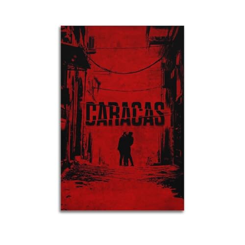 ASHDRUWQHR Caracas Poster auf Leinwand, Wandkunstdruck, ästhetisches Poster, moderne Kunst, Gemälde für Wohnzimmer, 50 x 75 cm, ungerahmter Stil von ASHDRUWQHR