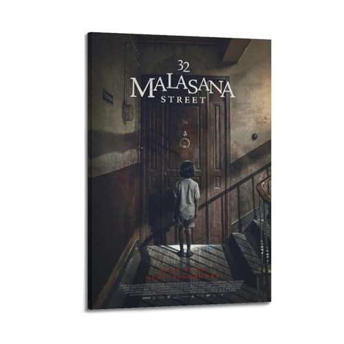 ASHDRUWQHR Malasana Street Poster auf Leinwand, Kunstdruck, ästhetisches Poster, moderne Kunst, Gemälde für Wohnzimmer, 60 x 90 cm, Rahmenstil von ASHDRUWQHR