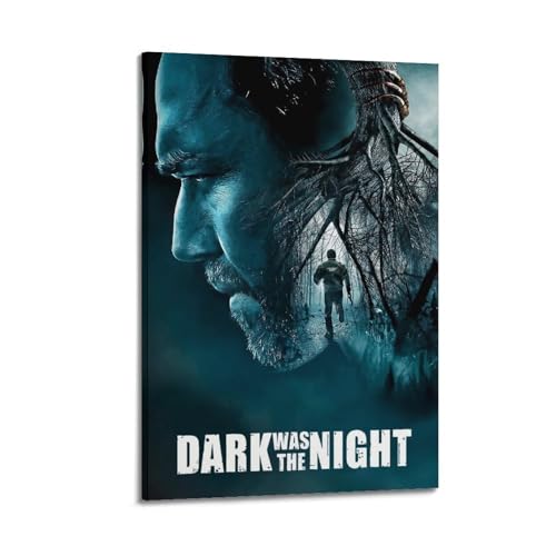 ASHDRUWQHR Poster auf Leinwand, Motiv "Dark Was The Night", Kunstdruck, ästhetisches Poster, moderne Kunst, Gemälde für Wohnzimmer, 40 x 60 cm, Rahmenstil von ASHDRUWQHR