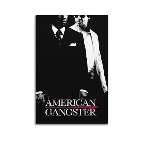 ASHDRUWQHR Poster auf Leinwand, Motiv: American Gangster, Kunstdruck, ästhetisches Poster, moderne Kunst, Gemälde für Wohnzimmer, 30 x 45 cm, ungerahmter Stil von ASHDRUWQHR