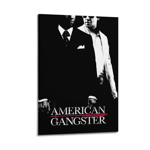 ASHDRUWQHR Poster auf Leinwand, Motiv: American Gangster, Kunstdruck, ästhetisches Poster, moderne Kunst, Gemälde für Wohnzimmer, 50 x 75 cm, Rahmenstil ASHDRUWQHR Poster auf Leinwand, Motiv: American Gangster, Kunstdruck, ästhetisches Poster, moderne Kunst, Gemälde für Wohnzimmer, 50 x 75 cm, Rahmenstil von ASHDRUWQHR