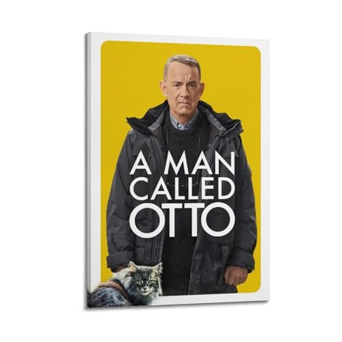 ASHDRUWQHR Poster auf Leinwand mit Aufschrift "A Man Called Otto", Kunstdruck, ästhetisches Poster, moderne Kunst, Gemälde für Wohnzimmer, 60 x 90 cm, Rahmenstil von ASHDRUWQHR