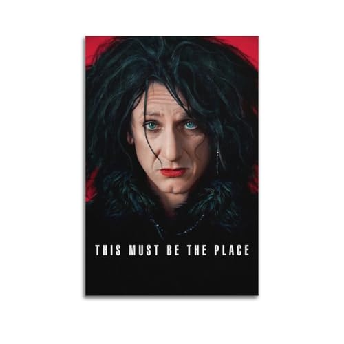 ASHDRUWQHR Poster auf Leinwand mit Aufschrift "This Must Be The Place" (in englischer Sprache), ästhetisches Poster, moderne Kunstgemälde für Wohnzimmer, 50 x 75 cm, ungerahmter Stil von ASHDRUWQHR