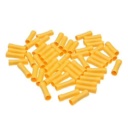 10 Stück Stoßverbinder for elektrische Kabel – Crimpklemmen for 22–10 AWG – Kupfer mit hoher Leitfähigkeit, PVC-Isolierung(Yellow) von ASHILD
