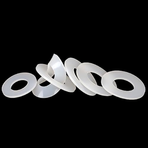 10 Stück flache Dichtungen aus Silikonkautschuk for die Dichtung von Sanitärhähnen, M2-M12 O-Ring-Dichtungsscheiben, 1-3 mm Dicke(4x9x2mm) von ASHILD