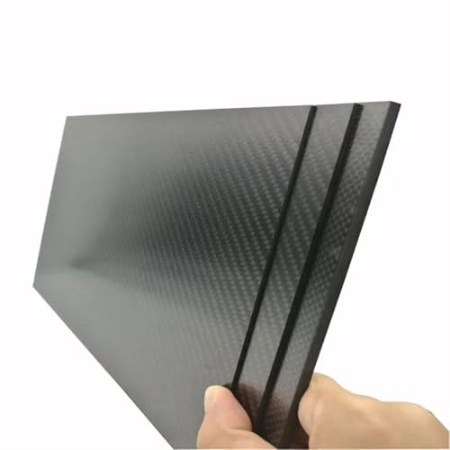 200 x 250 mm Voll-3K-Kohlefaserplatte – Leichte Kohlefaserplatte for Modellflugzeuge, Drohnen und mehr(5.0mm Plain Glossy) von ASHILD