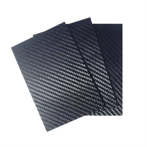 3K-Kohlefaserplatte – 240 x 385 mm, leichte Kohlefaserplatte (Dicke 0,5–5 mm) for Modellflug und Drohnen(0.5mm Twill Matte) von ASHILD