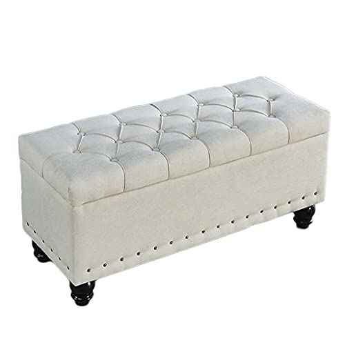ASHILD Ottomane Bank Betthocker aus Stoff Betthocker Betthocker Schlafzimmer Frontsofa Modernes und minimalistisches Sofa Schuhaufbewahrung im nordischen Stil (Farbe: von ASHILD