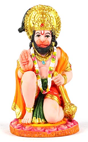 Polyresin Idol of Hanuman Ji, Statue, Murti in verschiedenen Größen für Heimtempel (Hanuman ji-01) von ASHIRWAD