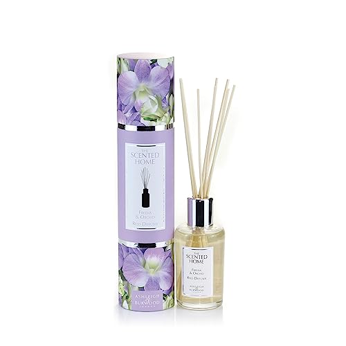 Ashleigh & Burwood Scented Home 150 ml Reed Diffuser Fragrance Geschenkset – Freesie & Orchidee – Floral Sent – Für Zuhause – Reed Diffuser Sticks und Duft – Nachfüllbar von ASHLEIGH & BURWOOD