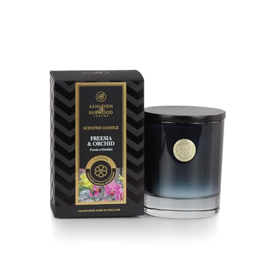 ASHLEIGH & BURWOOD Luxury Collection Duftkerze aus Sojawachs, 140 g, Freesie und Orchidee, 28 Stunden Brenndauer ASHLEIGH & BURWOOD Luxury Collection Duftkerze aus Sojawachs, 140 g, Freesie und Orchidee, 28 Stunden Brenndauer von ASHLEIGH & BURWOOD