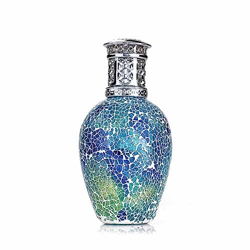 Duftlampe 'Mosaic Meadow' rund/blau 18cm von ASHLEIGH & BURWOOD