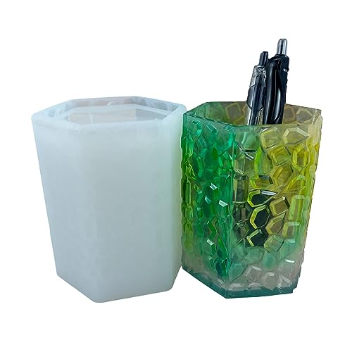ASHLUYAK Silikon-Stiftehalter-Formen, Silikon-Ton-Formen, verschiedene Muster, Silikon-Blumentopf-Form, multifunktionales Silikon ASHLUYAK Silikon-Stiftehalter-Formen, Silikon-Ton-Formen, verschiedene Muster, Silikon-Blumentopf-Form, multifunktionales Silikon von ASHLUYAK