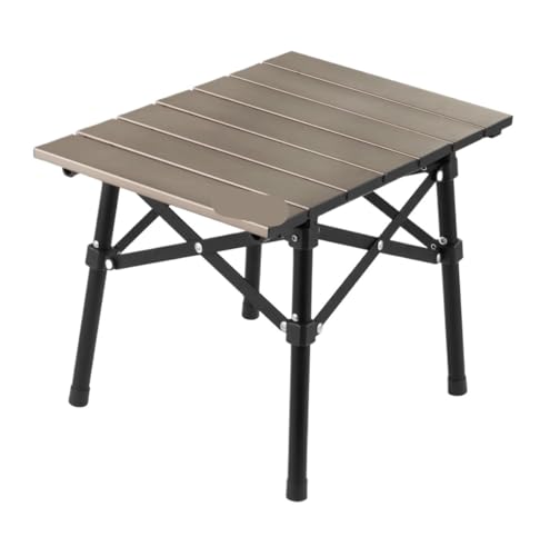 ASHSDI Klapptisch Camping, Campingtisch Klapptisch Aluminium Tragbarer Klappstuhl Ultraleichter Campingtisch Kleiner Tisch Kleiner Balkontisch (Color : Brown, Size : 40.5 * 29 * 30.5cm) von ASHSDI