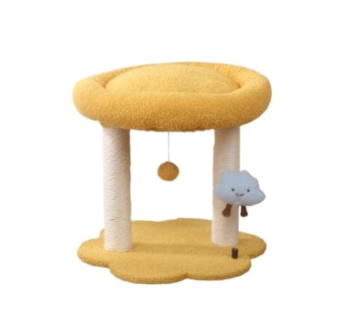 Katzen Kletterbaum Katzenbaum Hoch Katzenbaumturm, Katzenbäume, Katzenklettergerüst, Dreistufiges Katzenstreu, EIN Katzengestell, Katzenspielzeug, Katzenkratzbaum Katzenmöbel(Color:B) von ASHSDI