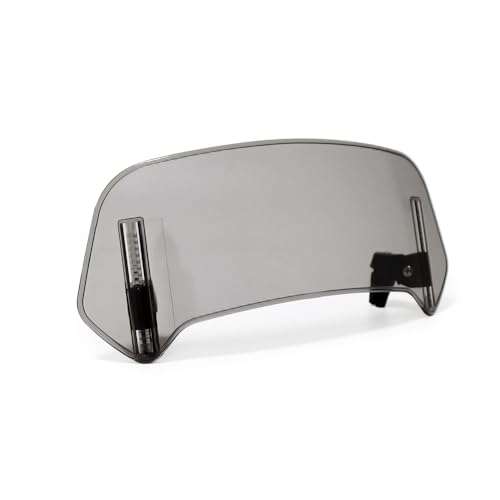 ASICPLB Motorcycle Windshield für Moto Guzzi V85TT 2020-2021, Motorrad Windschutzscheiben Windabweiser Schutz Einstellbare Höhe Clip-on Windschutzscheiben Verlängerung Spoiler,Gray-280mm von ASICPLB