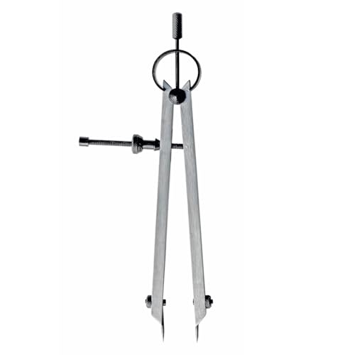Federzirkel mit Wechselspitzen Größe 100 mm von ASIMETO