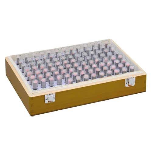 Prüfstifte-Satz 4,01-5 mm, Präzisions-Messstifte 100 Stk. Größe ±2 µm von ASIMETO